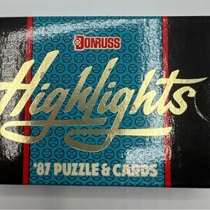 Donruss Highlights '87 Puzzle & Cards